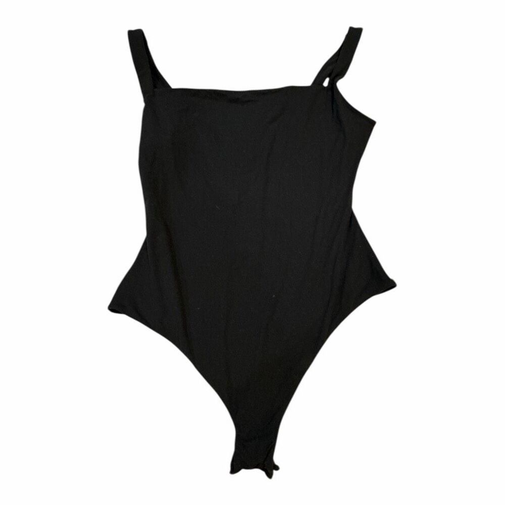 NWOT Skims Women's Size Small Black Sleeveless One Piece Bodysuit